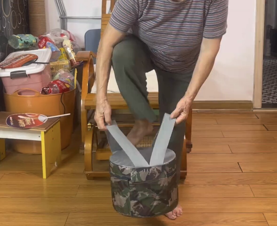 随身懒人农用凳子大棚专用挖蒜墩采茶摘草莓花生移动绑屁股墩神器