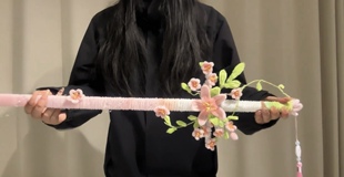 扭扭棒桃花剑魔法剑新款摆件制作手工DIY材料包汽车摆件饰品