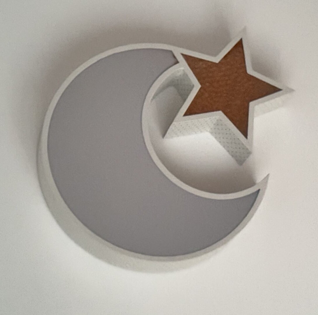 三色变光LED孤形高亮吸顶灯板水晶灯芯星星月亮怪状灯具改造光源