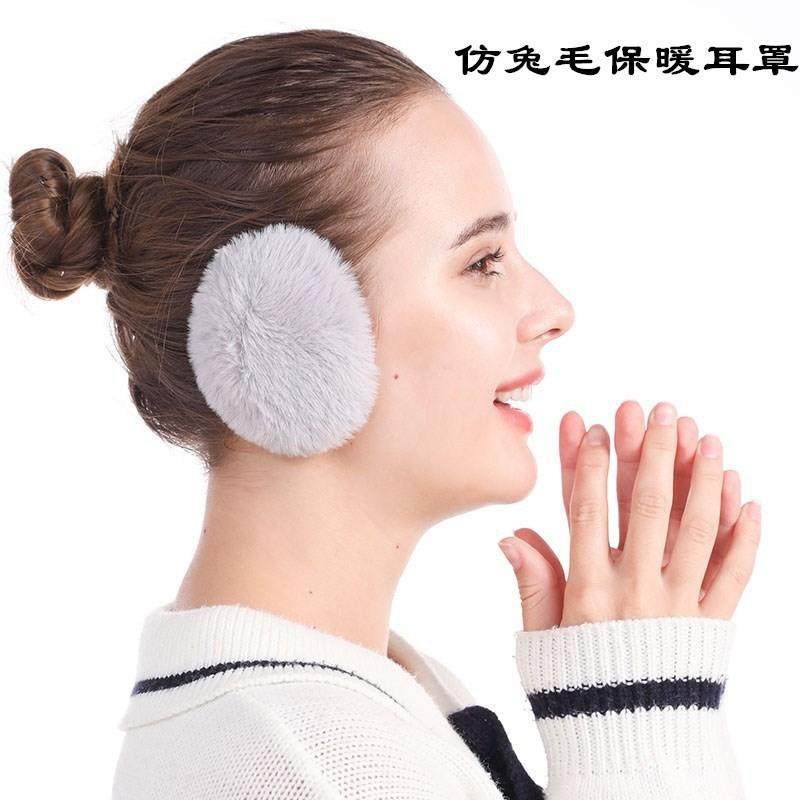 羊毛独立耳罩冬女可爱保暖防风毛绒防冻耳捂韩版分体无间耳套男潮