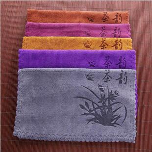 功夫茶巾茶布吸水加厚不掉毛茶具毛巾茶几茶桌布专用抹布定制logo