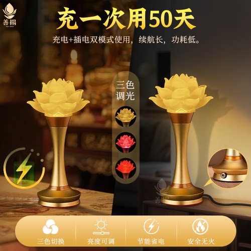 【续航榜单热销】观世音莲花灯