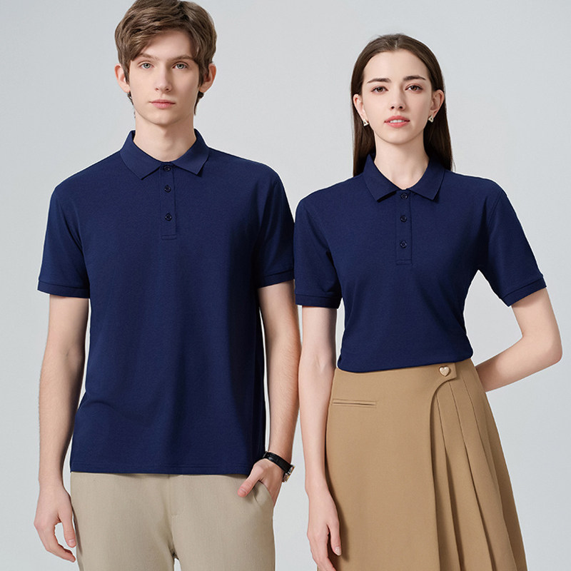 工作服定制做T恤POLO衫广告文化短袖diy工衣透气工装翻领印字logo