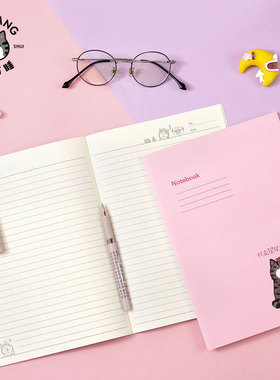 齐心WHCF6402吾皇万睡 缝线本B5 40张米黄纸张学习通用便宜中国风