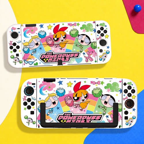 switch oled保护壳NS2代续航版硬壳分体全包防摔舞蹈小女警可爱