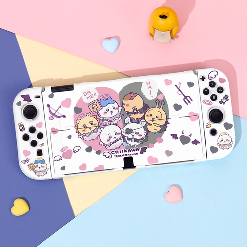 任天堂Switch2保护壳OLED硬壳分体底座全包防摔吉伊卡哇chiikawa