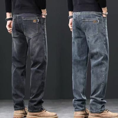 秋冬季弹力耐磨牛仔裤男劳保裤子