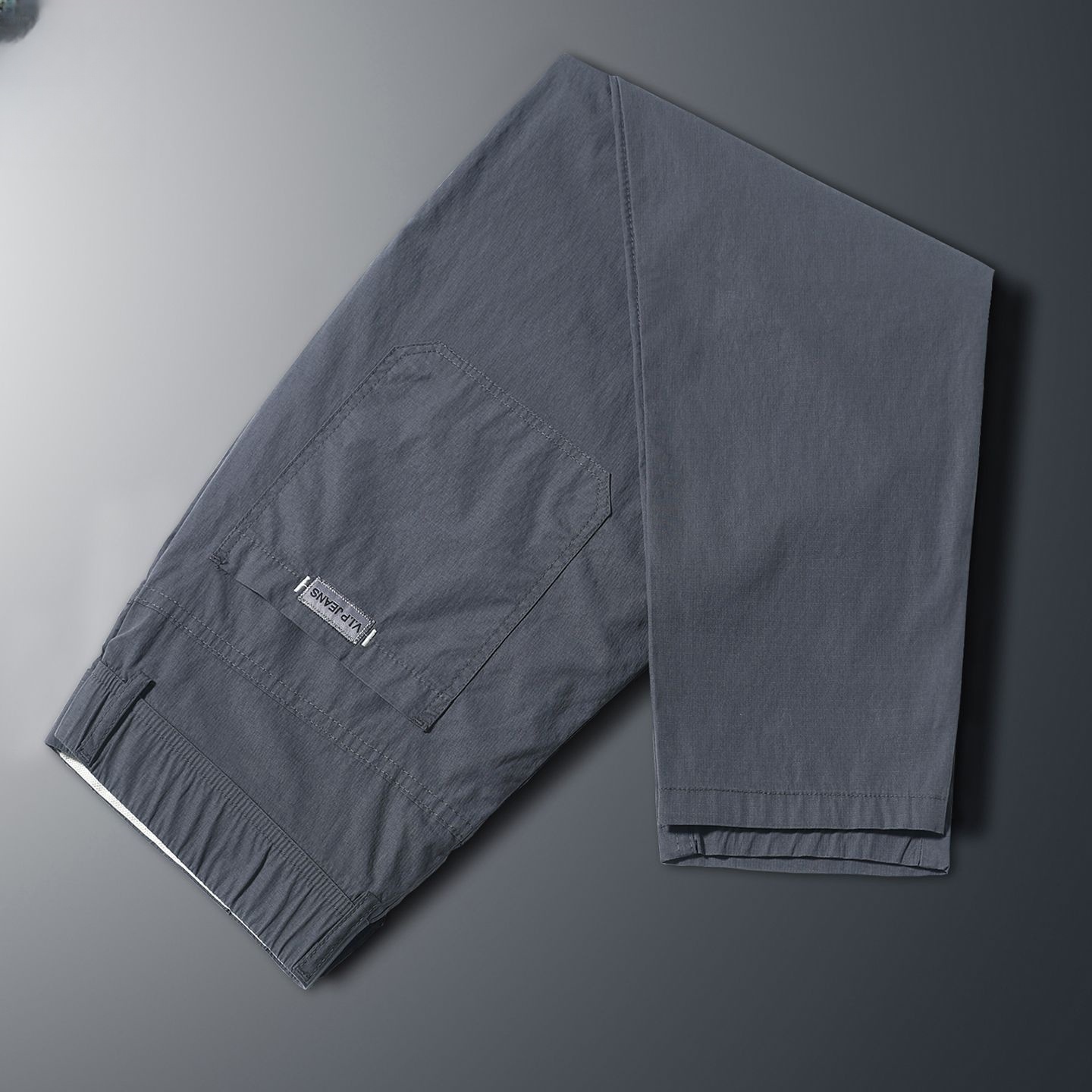 男士休闲裤夏季薄款冰丝长裤运动宽松2025新款九分宽松修身直筒裤