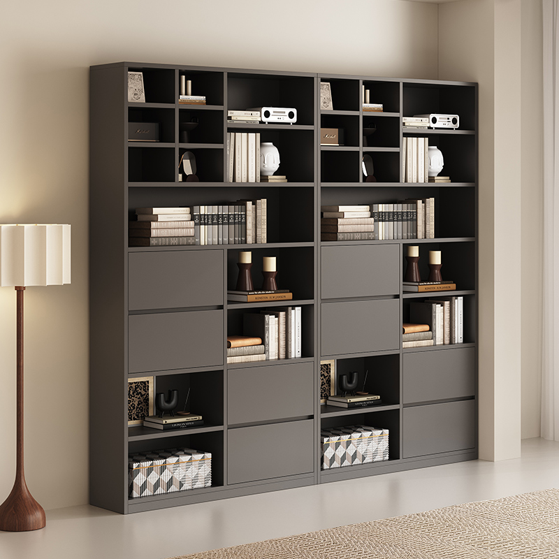 帕美迪实木书柜书架置物架整墙