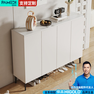 放门口外面 爆款 架分隔层柜子家用极简实木储物柜 柜2025新款 鞋