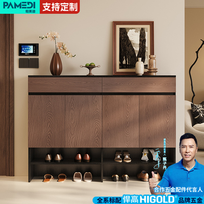 实木鞋柜家用门口入户收纳柜一体