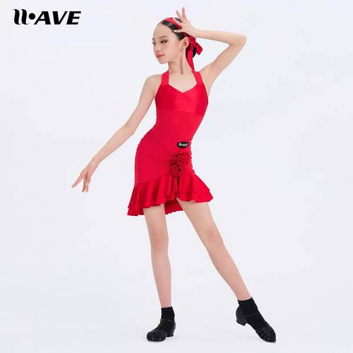 WAVE未午拉丁舞服新款春夏女童日常舞蹈服练功服套装【漾动心律】