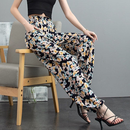 carinacai高腰长裤薄款