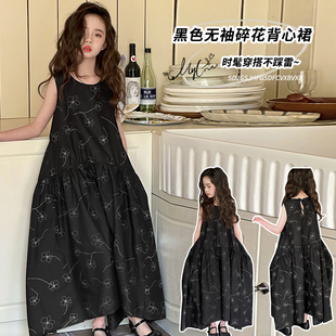 森系潮款 碎花裙儿童潮酷仙气潮流舒服韩范超好看夏潮潮装 甜美2025