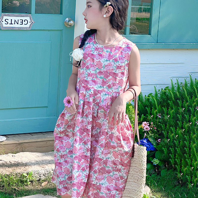 儿童裙子碎花裙连衣裙女生女孩夏潮潮装夏款韩版时髦潮流洋气新款