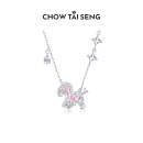 周大生小马纯银项链女高级生肖马简约吊坠本命年生日礼物送女友