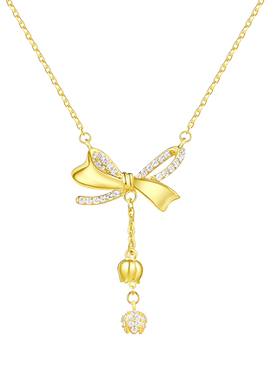 【生日礼物】周大生蝴蝶铃兰吊坠