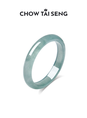 周大生翡翠戒指玉石生日礼物