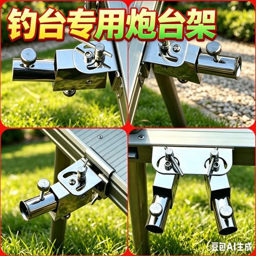 通用万向不锈钢华美滑动包邮钓台