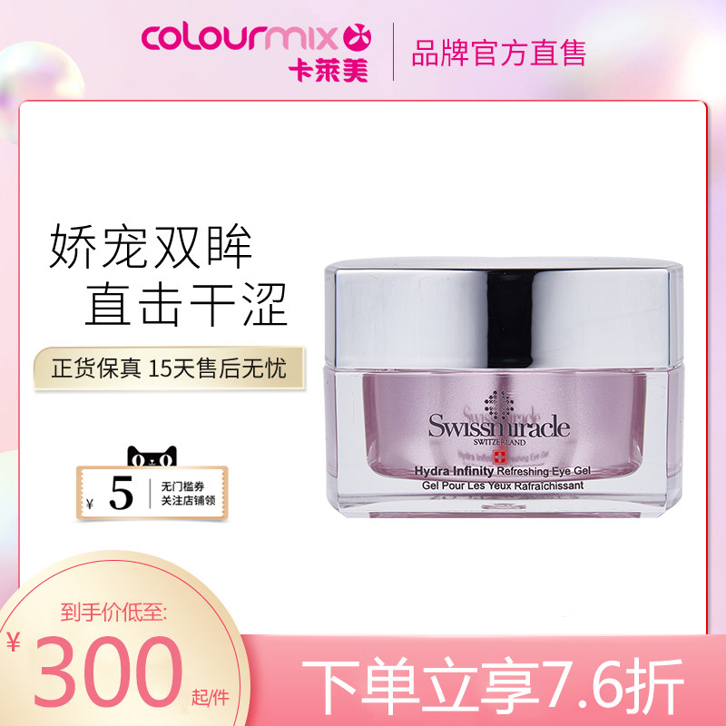 SWISSMIRACLE极致水凝啫喱眼霜15ML补水保湿淡化黑眼圈祛细纹眼袋