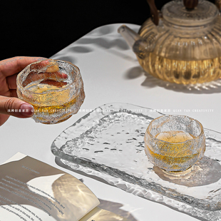 2025新款高端玻璃茶杯主人杯套装6只创意高颜值酒杯家用品茗杯子