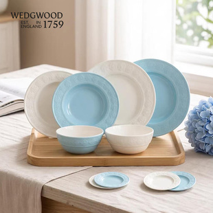 WEDGWOOD威基伍德欢愉假日餐碗餐盘陶瓷餐具菜盘西餐家用组合套餐