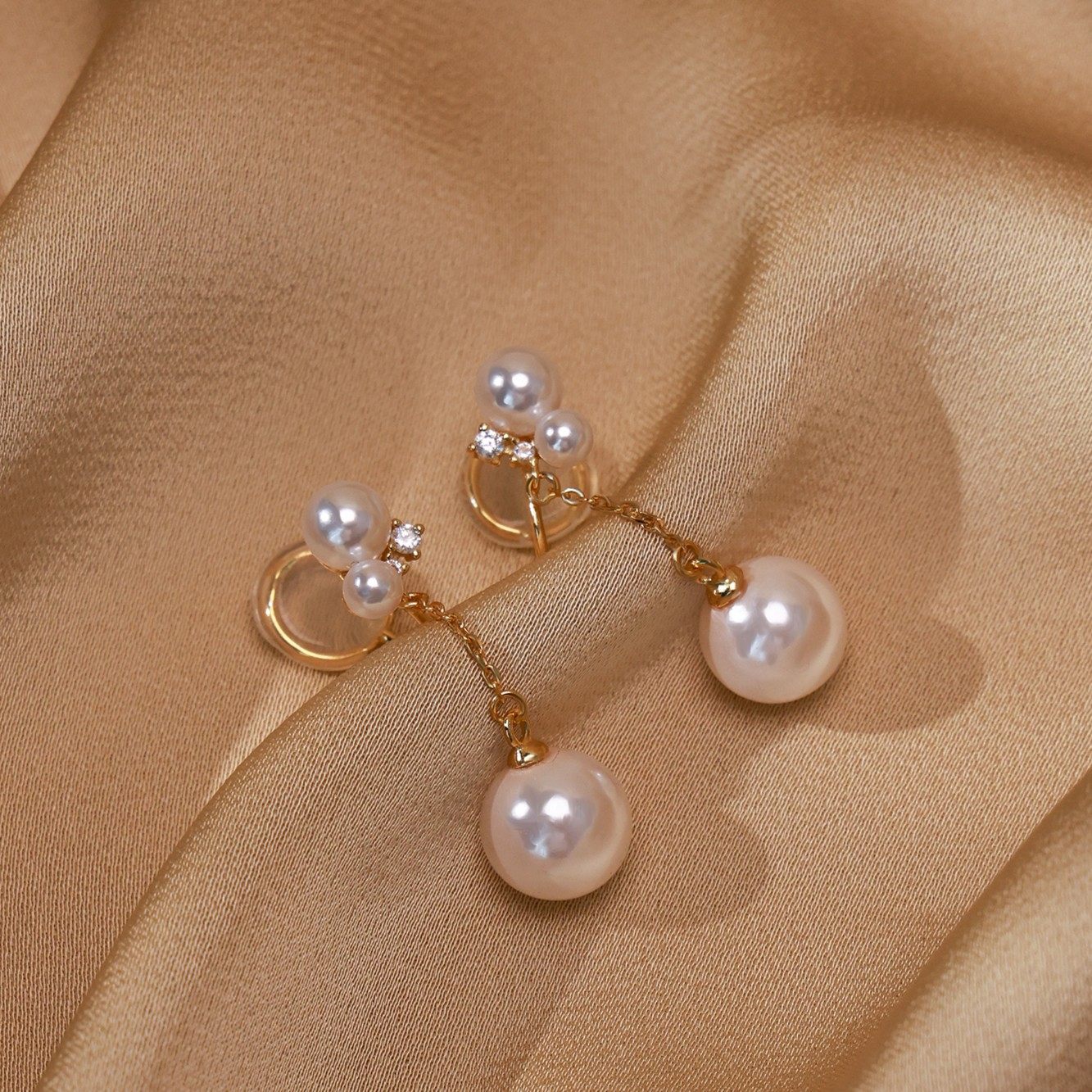 925银珠珠链式耳夹复古简约insins,饰品/流行首饰/时尚饰品新,银饰耳饰,淘宝优惠券,粉丝福利购,淘宝优惠卷