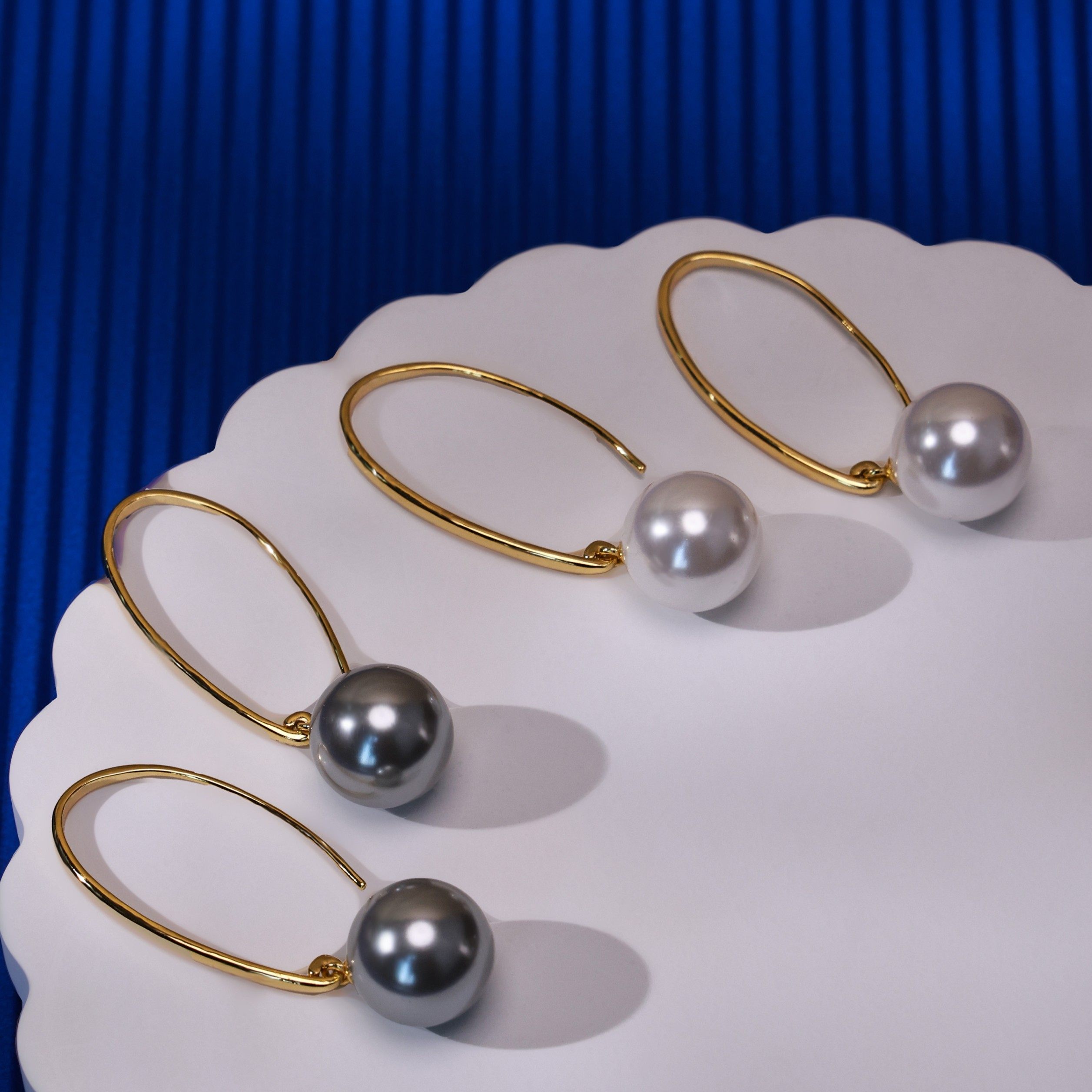 U型珠珠耳钩女气质轻奢耳饰复古纯银精致耳环优雅,饰品/流行首饰/时尚饰品新,银饰耳饰,淘宝优惠券,粉丝福利购,淘宝优惠卷