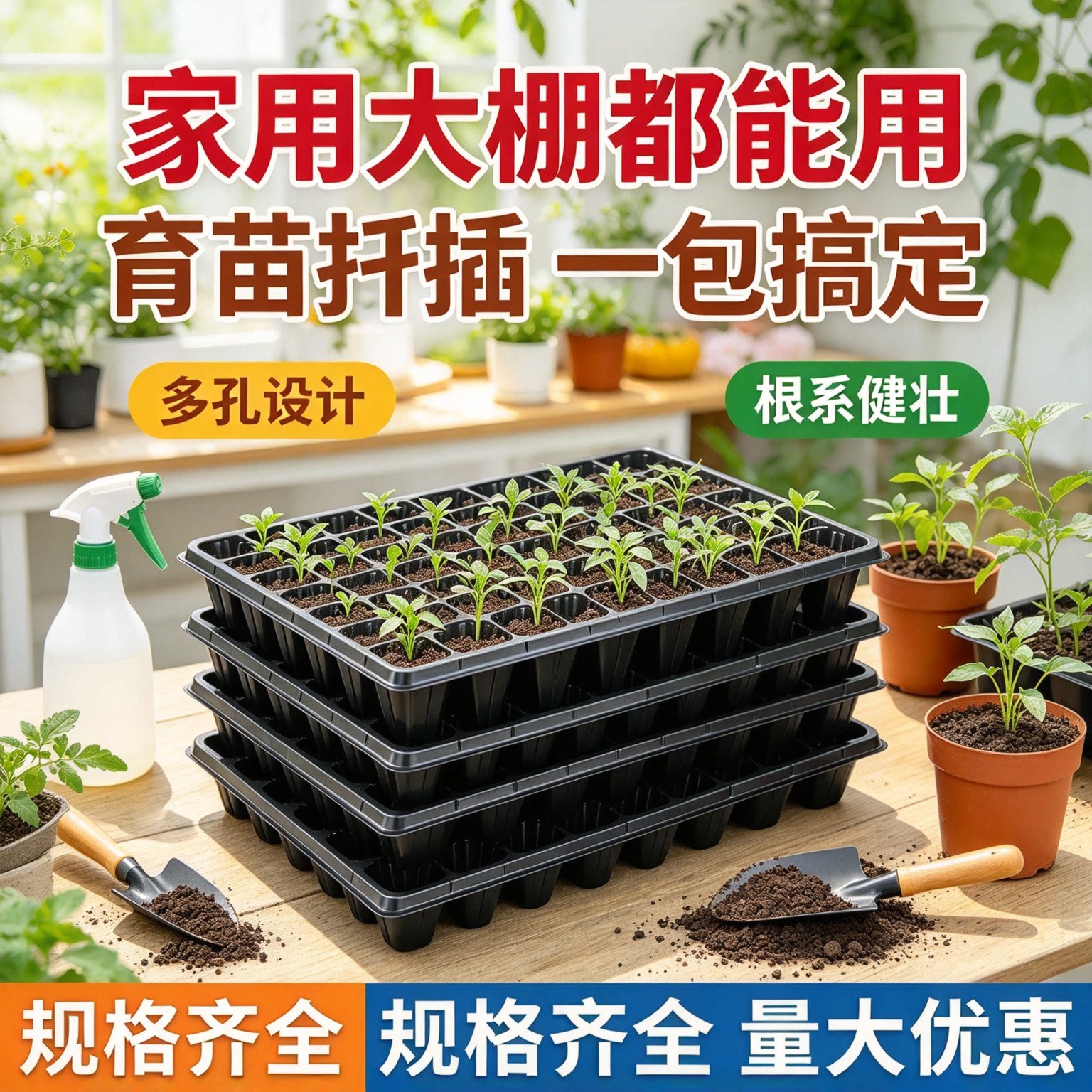 育苗盒多肉种植塑料杯营养钵育苗盆营养杯穴盘蔬菜育种扦插育苗盘