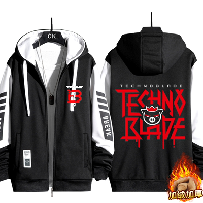 连帽秋冬拉链卫衣夹克