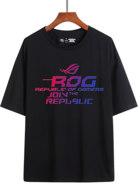 ROG玩家国度败家之眼图案logo周边纯棉短袖t恤衫男女学生半袖衣服