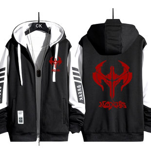 诺克萨斯标志英雄LOL联盟游戏周边联名外套男女连帽夹克宽松上衣