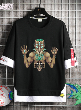 沙盒STEAM游戏泰拉瑞亚Terraria周边短袖T恤男女上衣夏季纯棉衣服