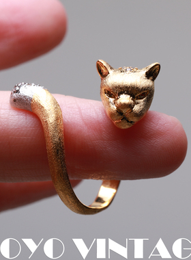 小众高级感中古vintage戒指环