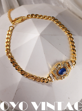 光影法式欧美复古风中vintage百搭高级感简约气质轻奢女款手链