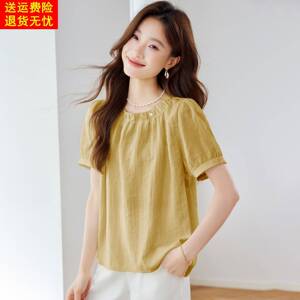 杭州真丝上衣女短袖t恤夏季2025新款高端名品牌年轻版桑蚕丝小衫