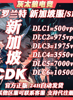 【自动秒发】Valorant瓦罗兰特 SGP新加坡服 VP特务币 兑换码