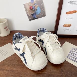 校园风新头百搭休休闲运动鞋 贝壳小鞋 闲轻便板鞋 款 潮 女2025白秋季