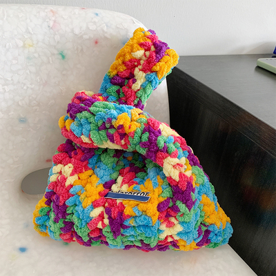 手工编织diy材料包小红书冰毛线