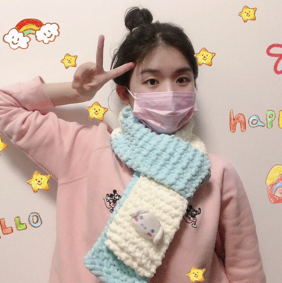 diy手工织围巾送男女朋友
