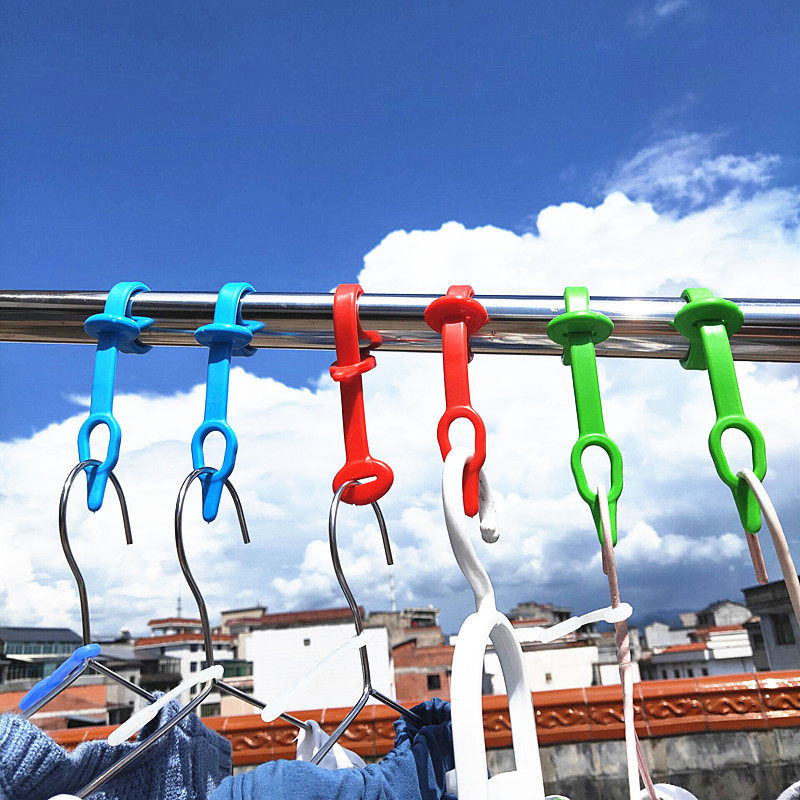 晾衣架防风扣室外防风衣架晾衣杆卡扣防滑衣架固定扣防风挂钩固定