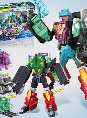 正版咖宝车神运载巨人钢炮游侠豪华版之晶兽战队变形机器人玩具