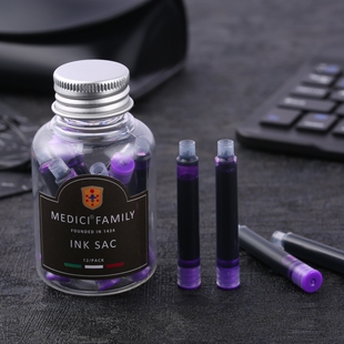 梅第奇钢笔墨囊黑色墨囊红色蓝色墨蓝色蓝黑色墨囊粉色绿色墨囊