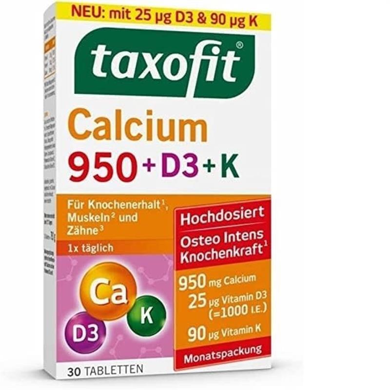 现德国klosterfrau修女维骨钙片高含量维K维D3碳酸钙骨骼补钙30片