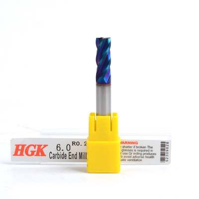 HGK65度钨钢圆鼻铣刀4刃牛鼻刀1R0.2 2R02 .3R0.2 R4R0.2 60.2