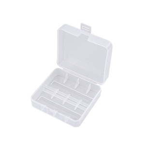 26650电池收纳盒 单节双节透明塑料盒 1节2节电池储存放置保护盒