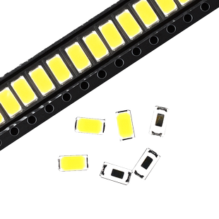 0.5W超高亮LED发光二极管 贴片灯珠5730白光 暖白/正白 50-55LM