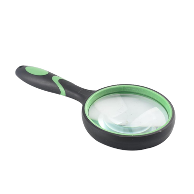 彩色橡胶防摔高清手持放大镜