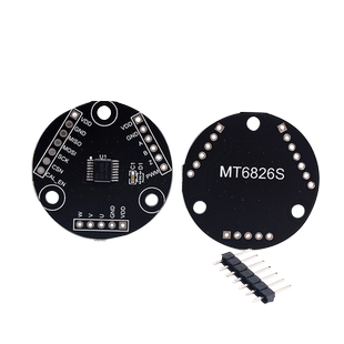 MT6826S 高精度高速磁性编码器磁感应角度测量传感器模块ABZ UVW