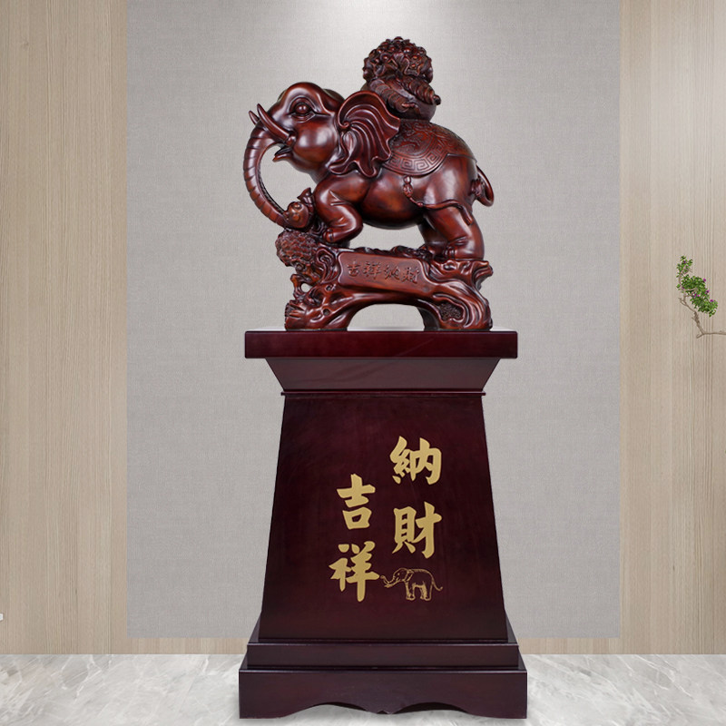 大象摆件招财办公室乔迁新居礼品